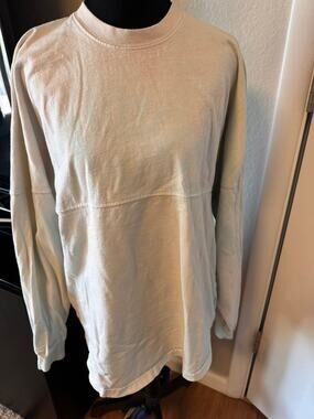 Spirit Jersey Tucson Arizona Oversized Long Sleeve Shirt Cream Pale Tie Dye